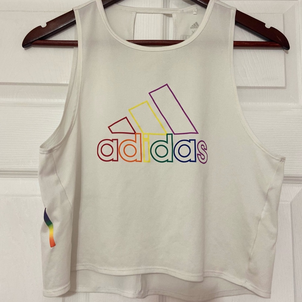 Adidas cropped tank top